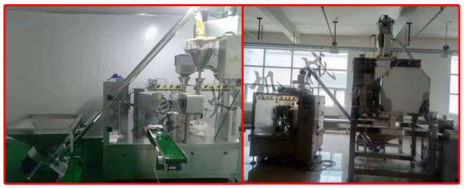 客戶廠房星火雞精全自動包裝機設(shè)備展示